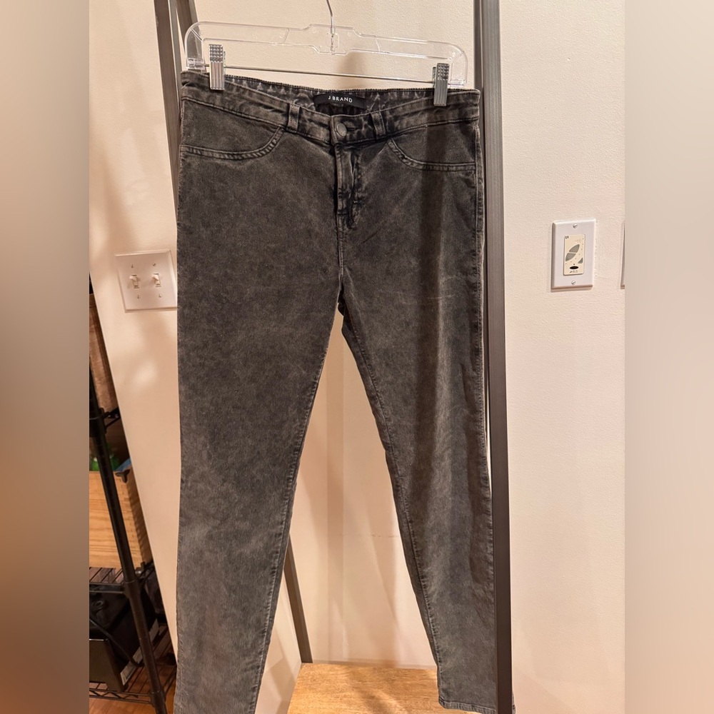 J Brand Black Velvet Skinny Jeans